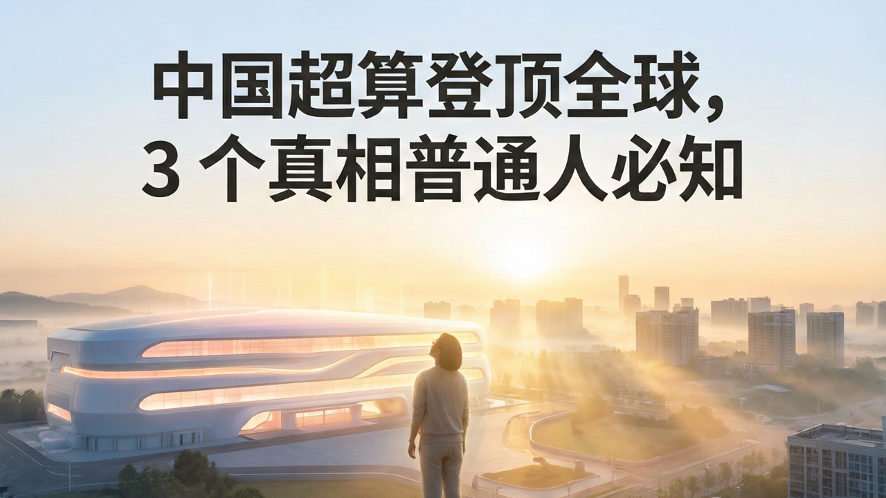 中国超算登顶全球，3个真相普通人必知