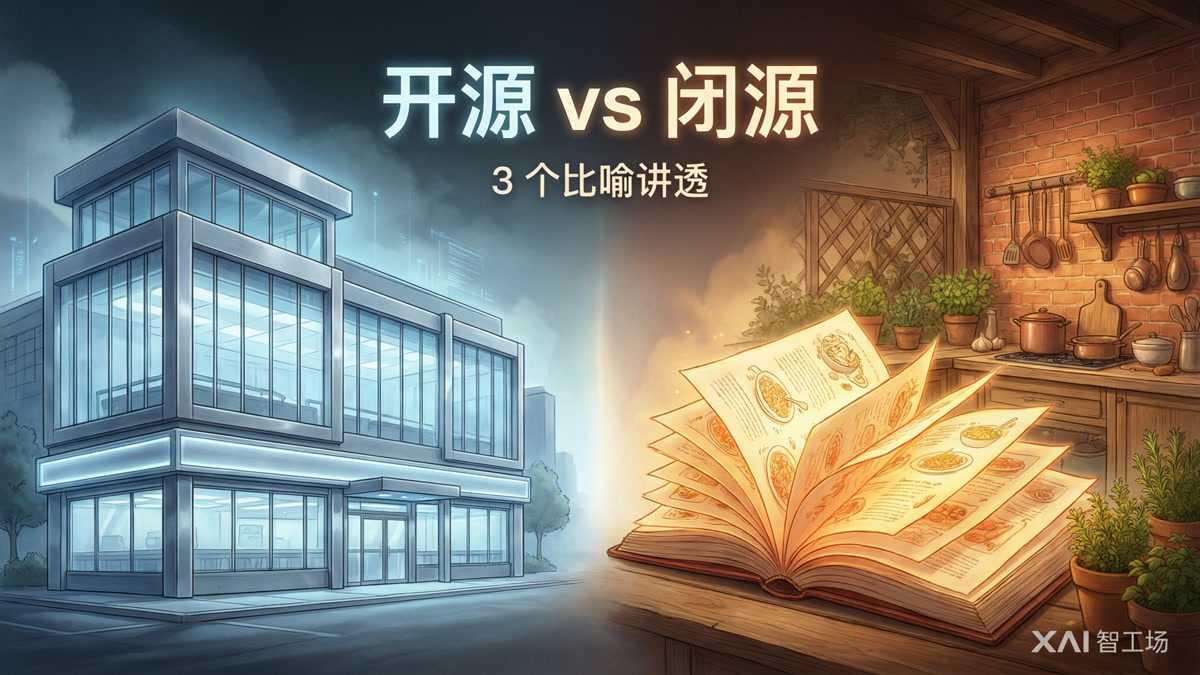 开源和闭源AI到底差在哪？3个比喻讲清，选错工具多花冤枉钱