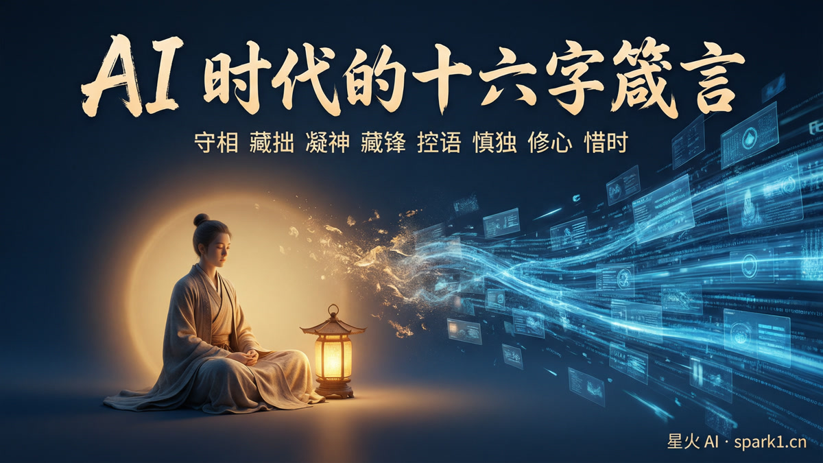 AI时代的十六字箴言：守相、藏拙、凝神、藏锋、控语、慎独、修心、惜时