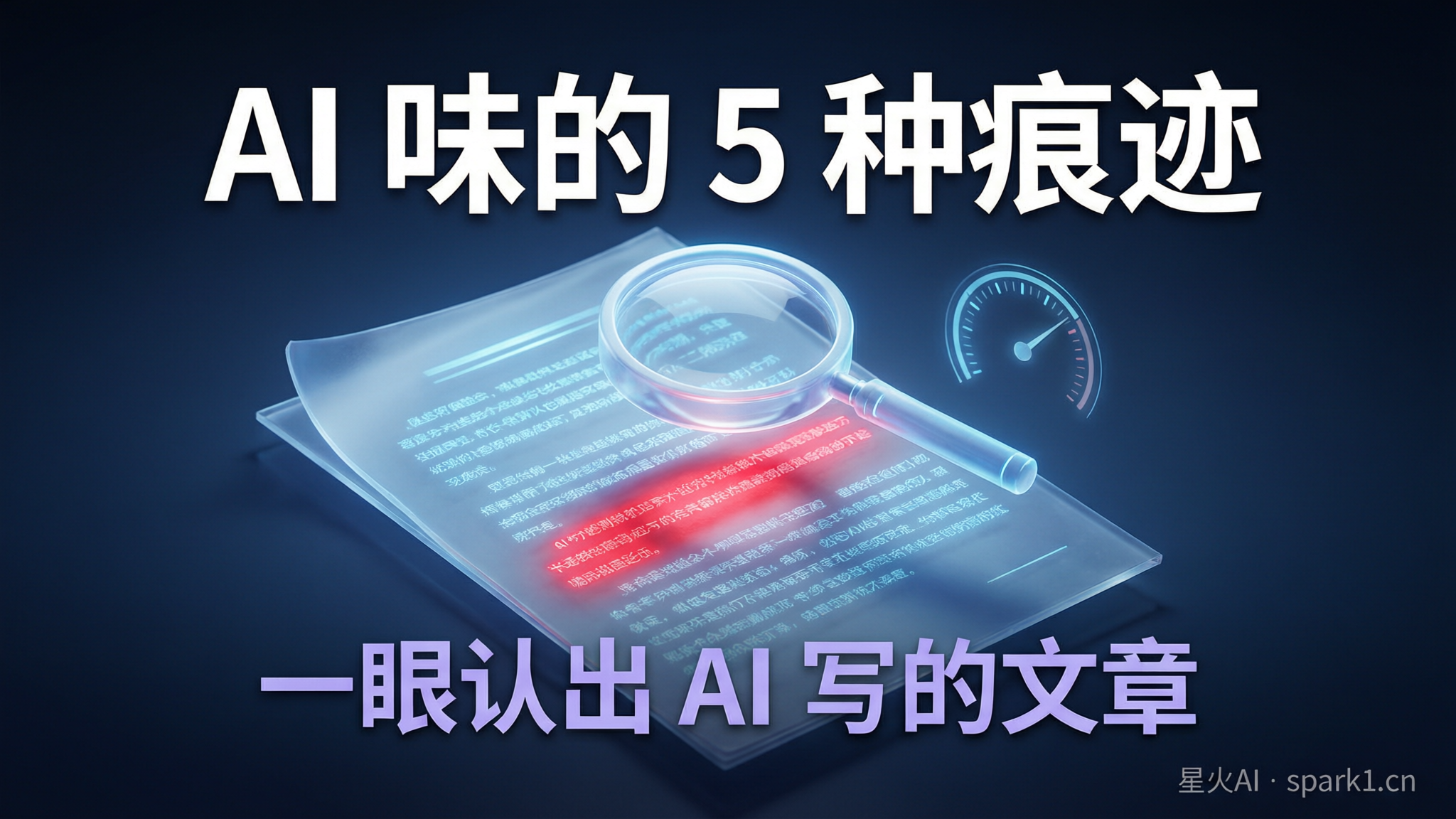 AI味的5种痕迹：你的文章是不是AI写的，一眼就能看出来