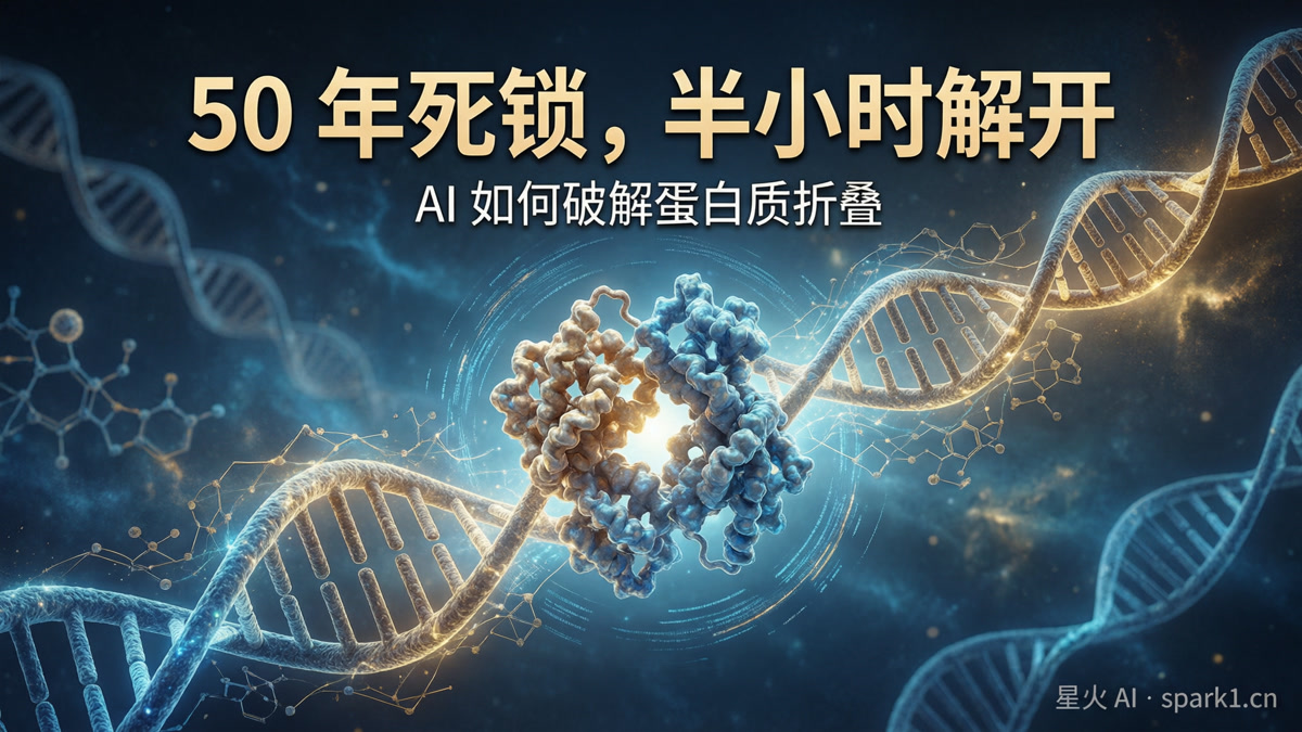 生命科学的50年死锁：10的300次方种可能，AI用半小时给出答案