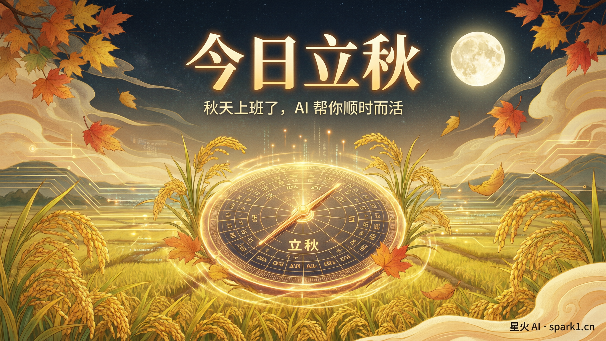 今晚19点42分，秋天正式"上班"：AI帮你把立秋这点事彻底整明白