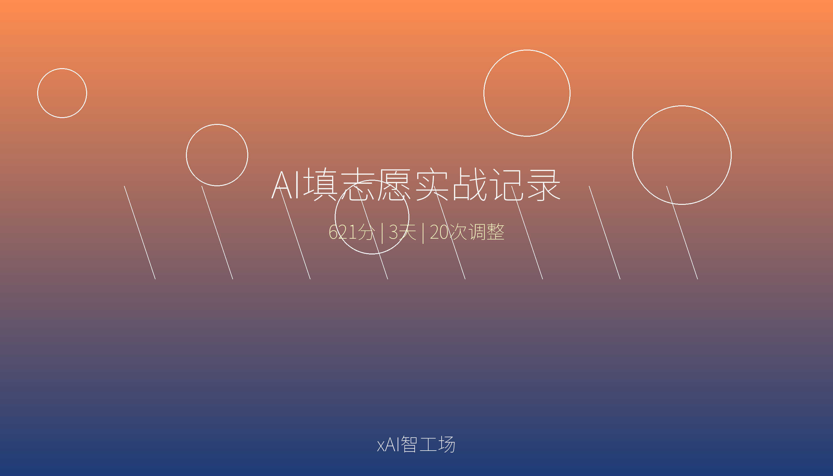 我用 AI 帮侄女填了 3 天志愿，她妈最后把报告拿去问了班主任